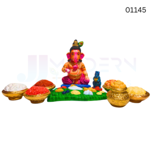 Vinayagar Eating  11  Inch Clay 01145