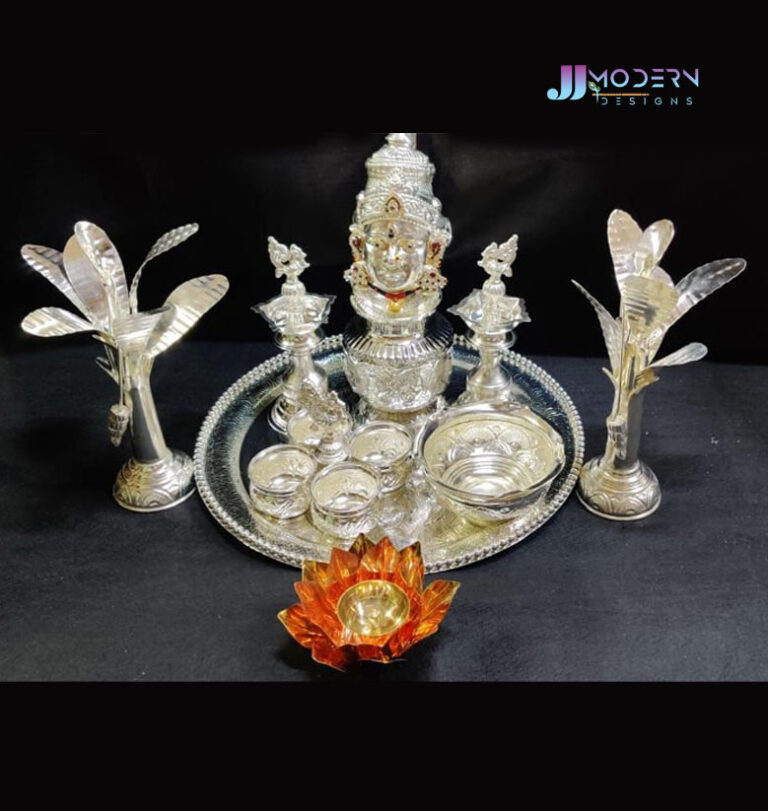 Varalakshmi Amman German Silver Combo Set Navarathri Golu Dolls