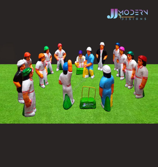 Cricket Set (Clay) Navarathri Golu Dolls Online Shopping JJ Modern