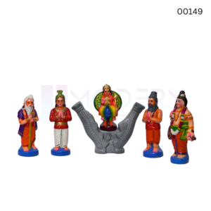 Arunagirinathar  | 8.5 inch | Clay - 00149