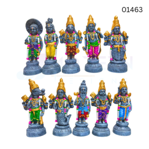 Black Stone Dasavatharam 12 Inch (Clay) 01463
