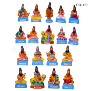 18 Siddhargal | 8inch | Clay - 00109