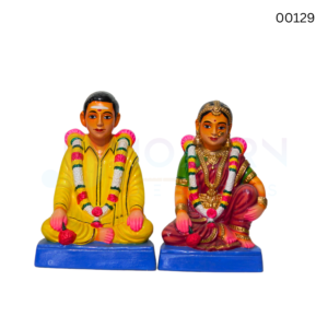 Mappillai Ponnu |  9.5 inch | Paper Mache- 00129