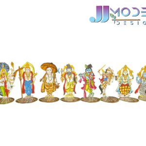 Dasavatharam MDF with Diya Stand