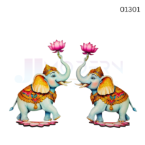 ELEPHANT  LOTUS SET | MDF | 10 INCH | 01301