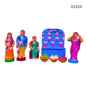 Pookkadai set | clay | 8 inch | 01334 |
