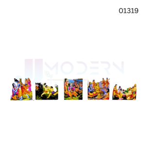 BRIJ SUGANDHAN RAM LEELA CUTOUT SET | MDF | 5 INCH | 01319