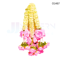 Artificial Flower Hanging Pack of 6  | 24 inch | Synthetic | 01467