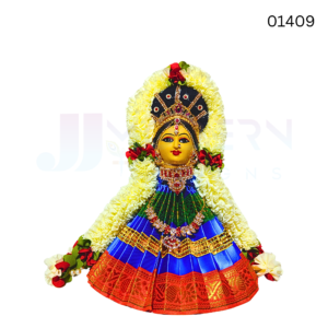 Yellow Face Round Lakshmi  | 13 inch | Synthetic | 01409