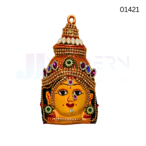 Varalakshmi Yellow Face | 6 inch | Synthetic | 01421