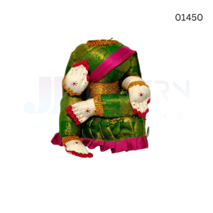 Varalakshmi Doll green| 14 inch | Synthetic | 01450