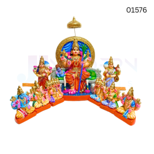 Lalithambigai Darbar set | 19 inch | Paper Mache |	01576