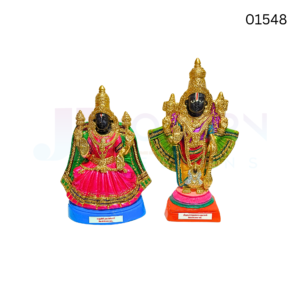 Melkote Thirunarayanar perumal Yathagri Thayar | 18 inch | Paper Mache | 01548
