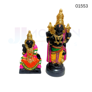 Azagiyamanavala Perumal Kamavali Thayar | 14 inch | Paper Mache | 	01553