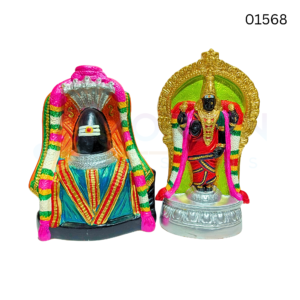 Kumbeshwarar Mangalambikai | 15 inch | Paper Mache | 01568