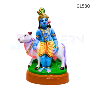 Cow Krishna11 inch | Clay | 01580