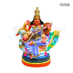 Saraswathi | 14 inch |  Paper Mache | 01516