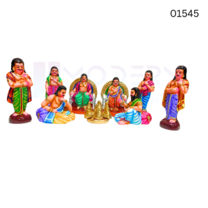 Pakadai set |  9 inch | Paper mache | 01545