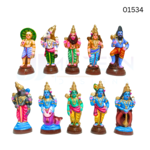 Dasavatharam | 10 inch | paper mache | 01534
